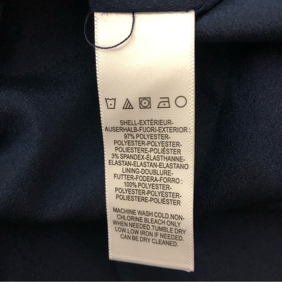 New Dress the Population Navy Blue Dress Medium - Picture 7 of 8